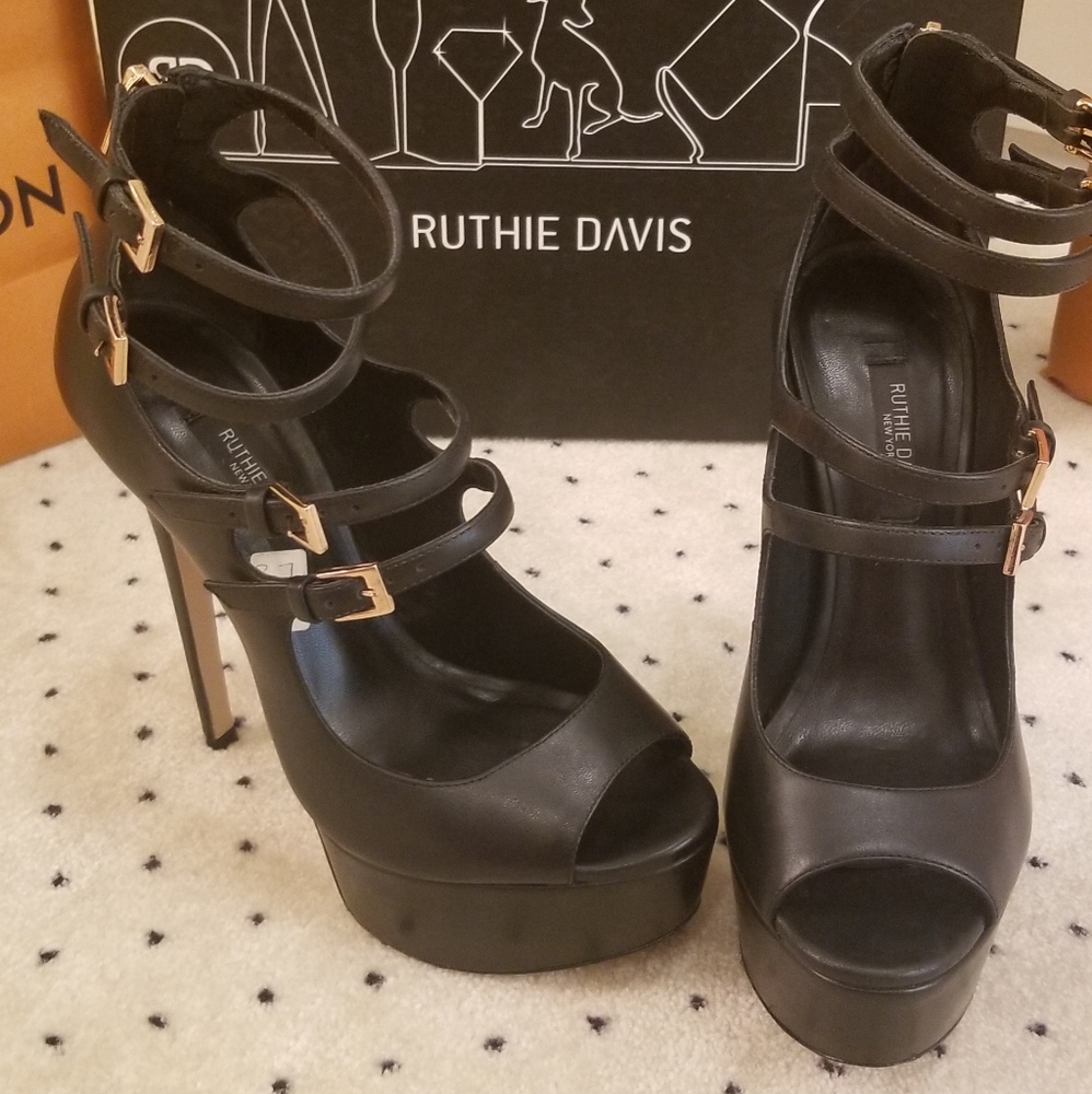 Ruthie Davis Black Heels